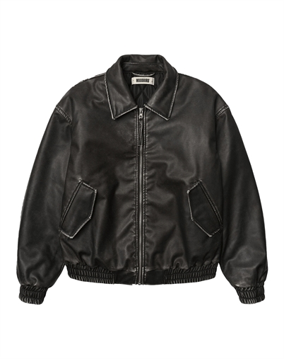 Woodbird - WBBue Washed Jakke - Washed Black